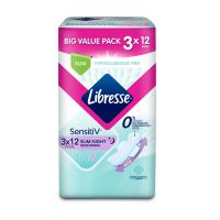 Libresse SensitiV SlimNightW32cm (3x12s+6s)x8 G1 TG
